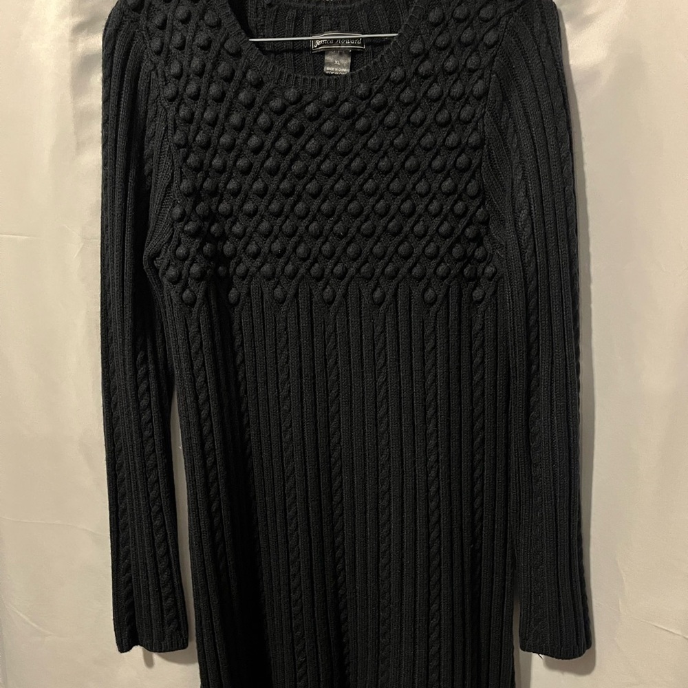 Jessica Howard Dark Blue/Navy Knit Dress